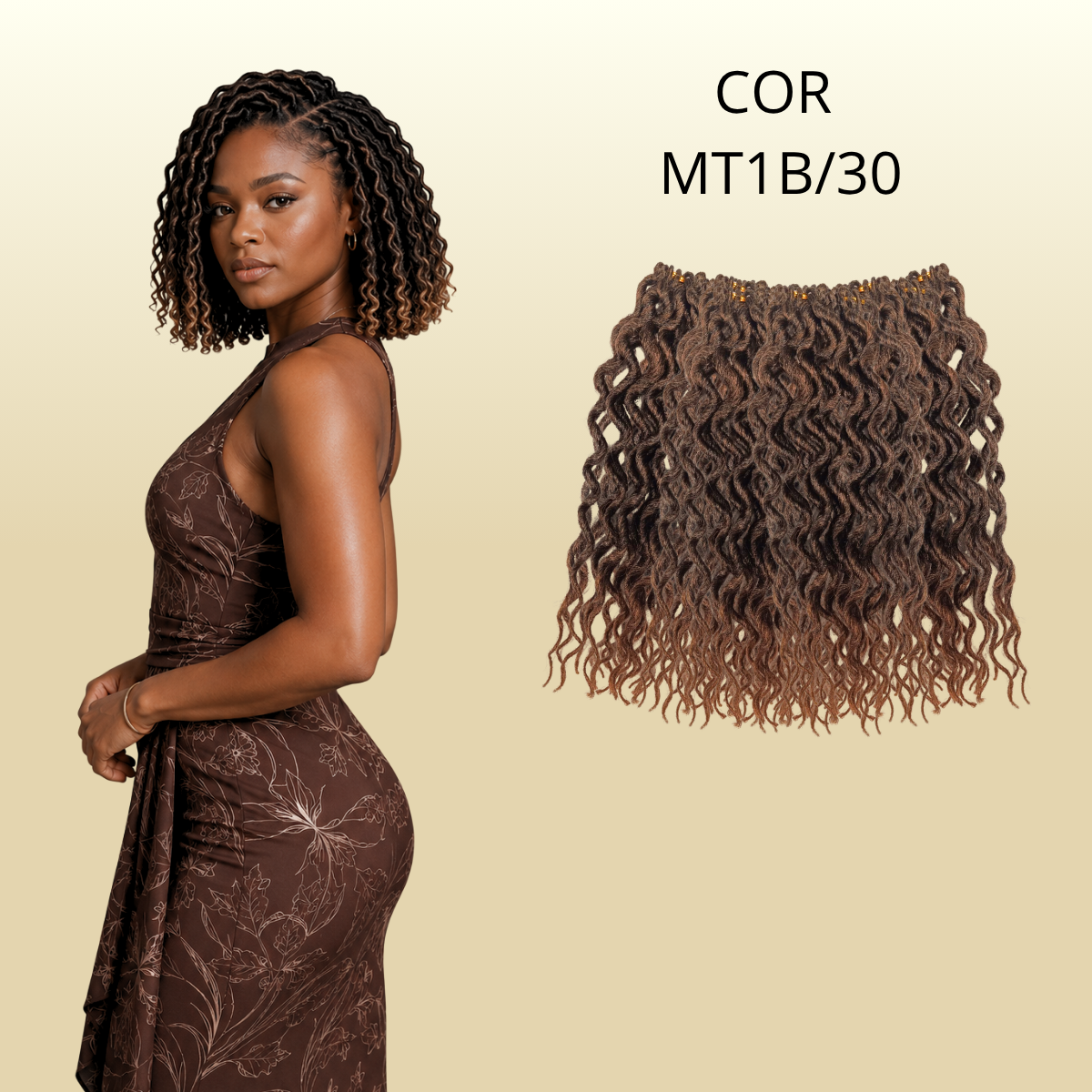 Kit River locs 10 pacotes - 25cm - 220gr - Crochê