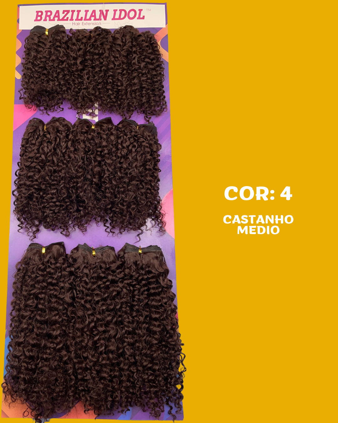 Generosa 40cm - Brazilian Idol - Cabello Rizado ORGÁNICO - 300gr