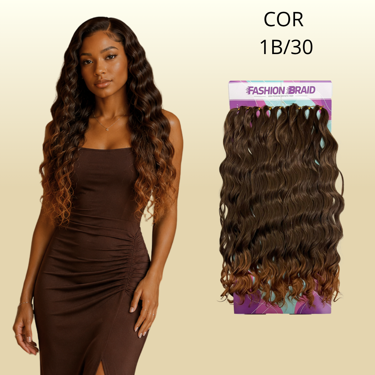 Andressa - 66cm - Fashion Braid - Crochê