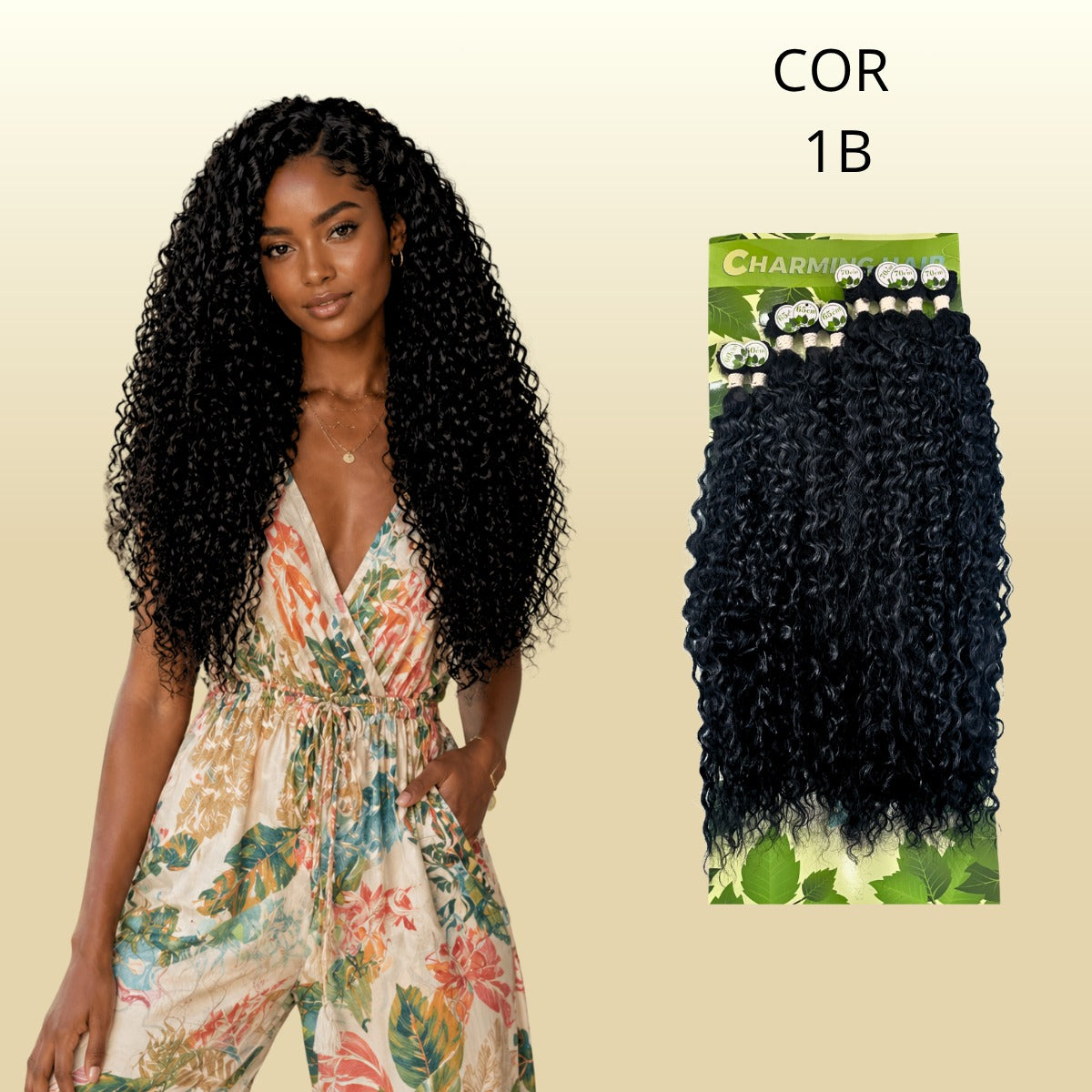 Denise/Anjo 70cm - Charming Hair/Fashion Classic - 300 gramas - Orgânico