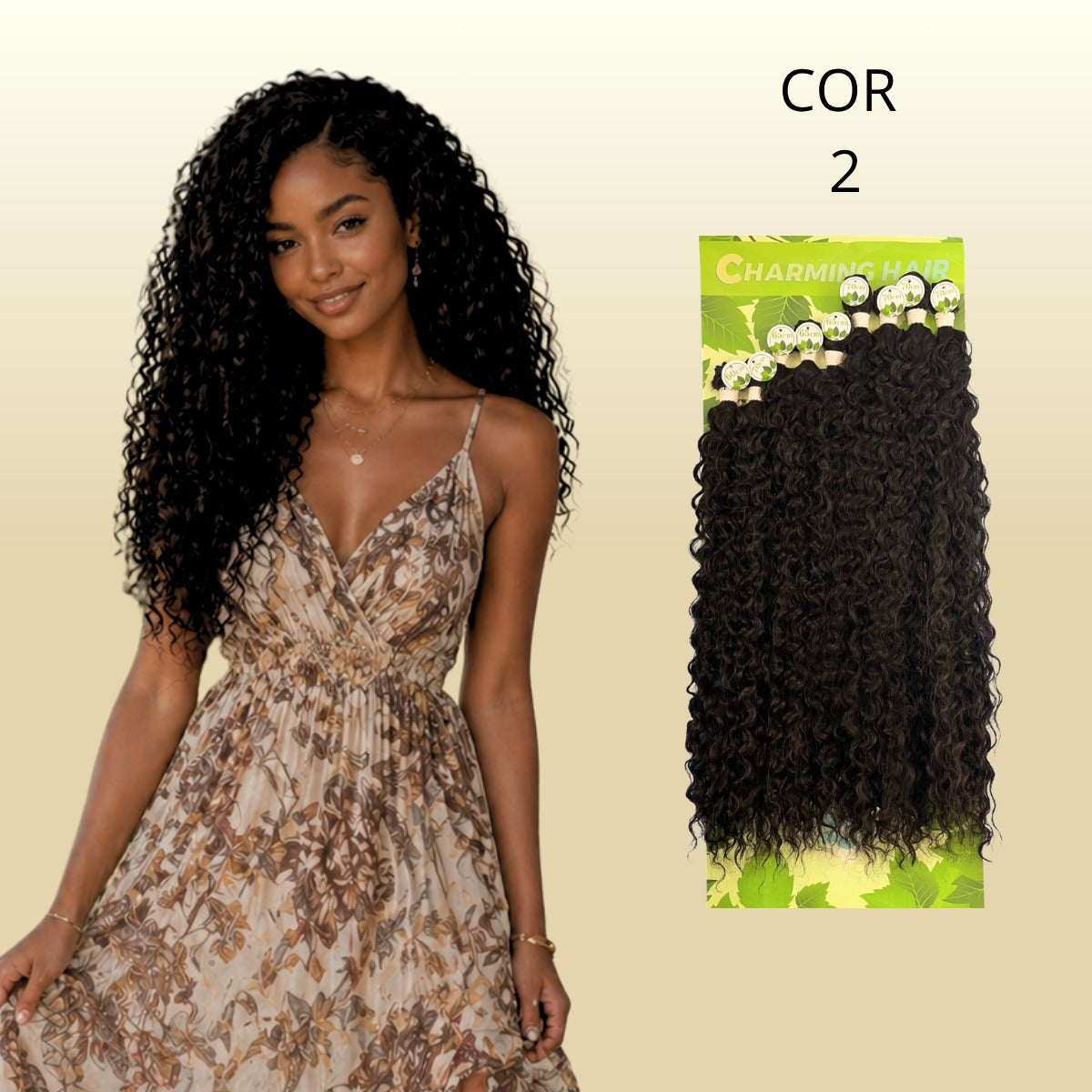 Denise/Anjo 70cm - Charming Hair/Fashion Classic - 300 gramas - Orgânico