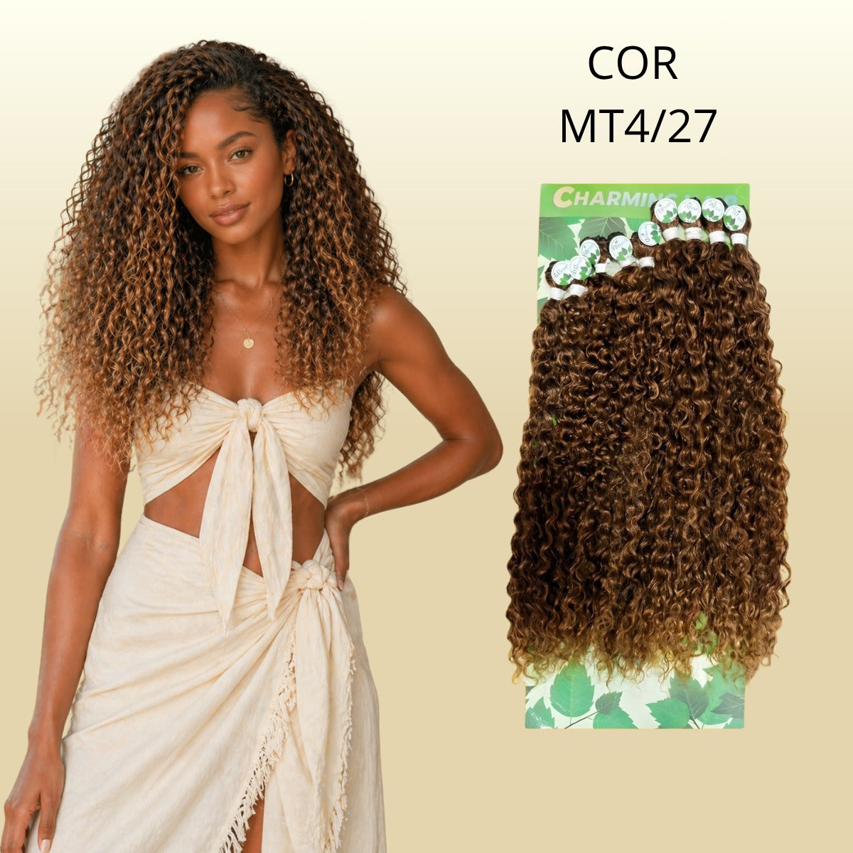 Denise/Anjo 70cm - Charming Hair/Fashion Classic - 300 gramas - Orgânico