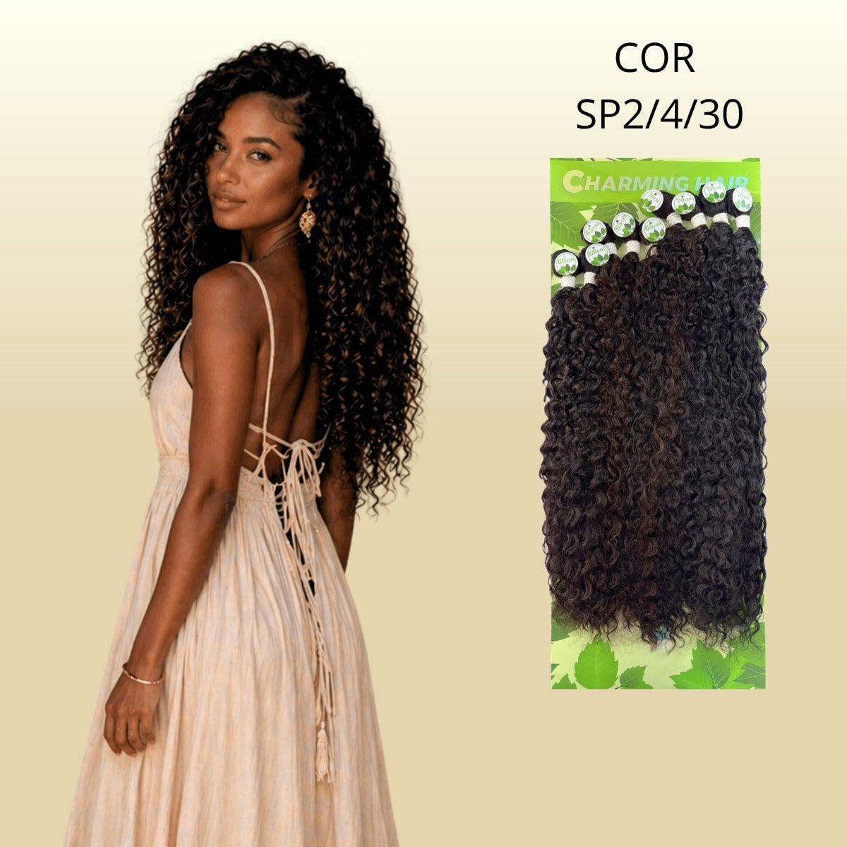 Denise/Anjo 70cm - Charming Hair/Fashion Classic - 300 gramas - Orgânico