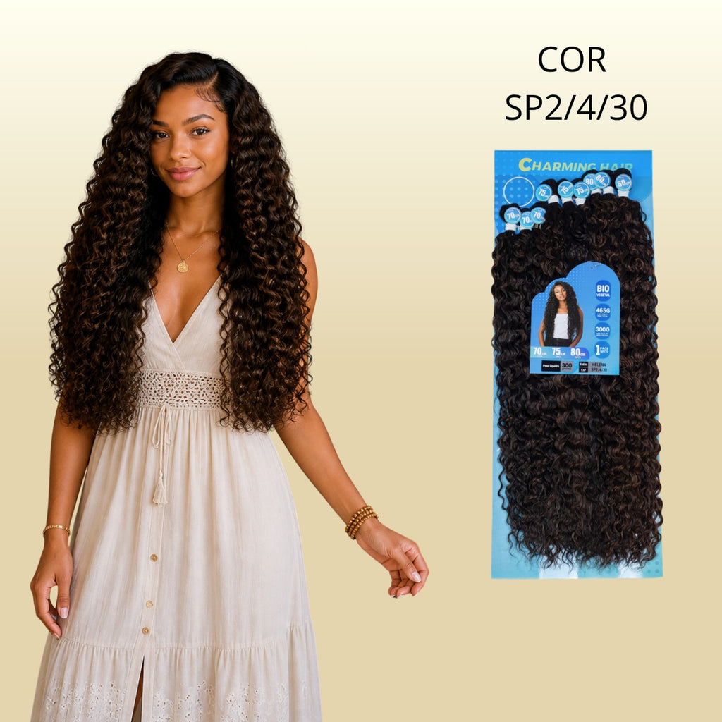 Helena/Anjo Plus 80cm - Charming Hair/Fashion Classic - 300 gramas - Bio Vegetal