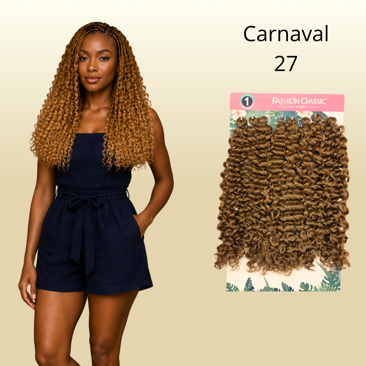 Carnaval- 70cm - 400gr - Fashion Classic - Crochê - Bio Fibra