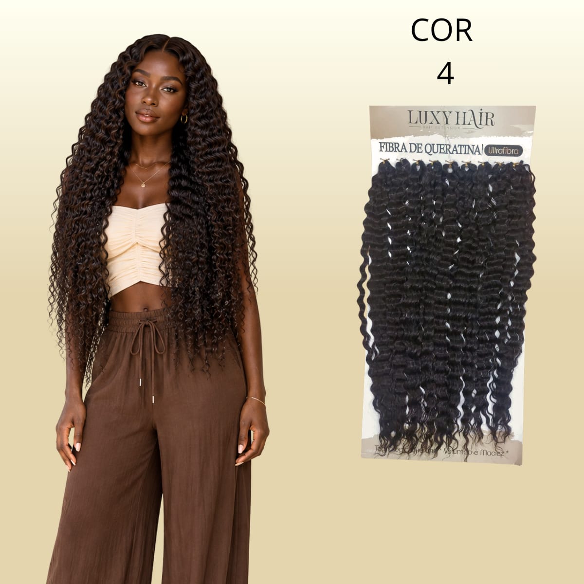 Vick - 75cm - Luxy Hair - 320g - Fibra de Queratina