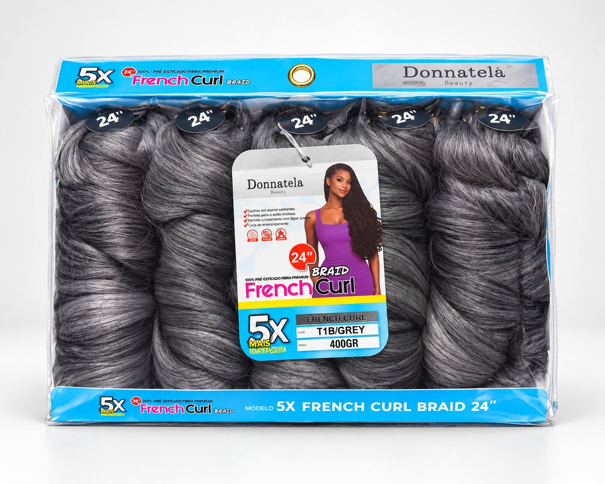 French Curl 24" - Donnatela - Cabelo Crochê Cacheado - 400g.