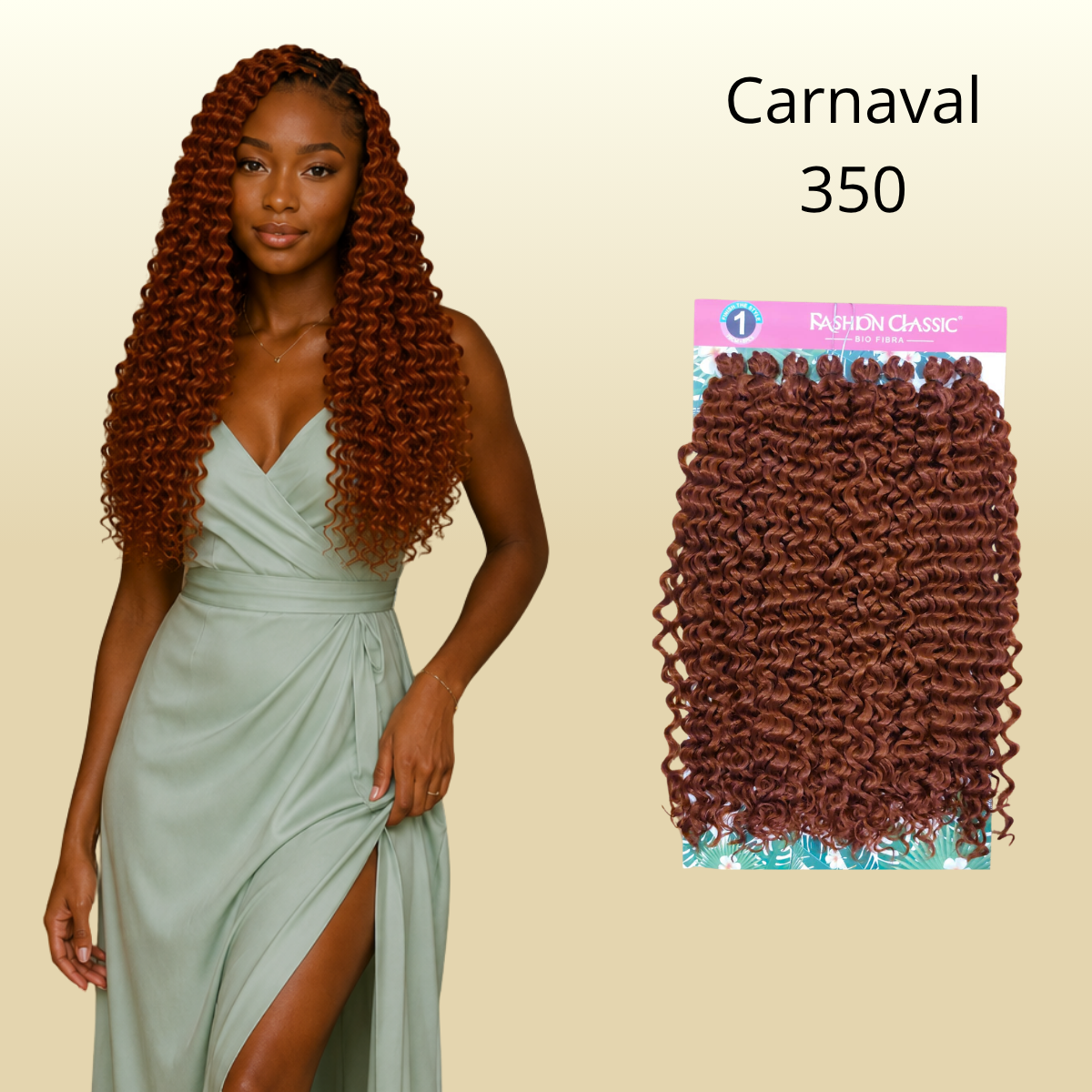 Carnaval- 70cm - 400gr - Fashion Classic - Crochê - Bio Fibra