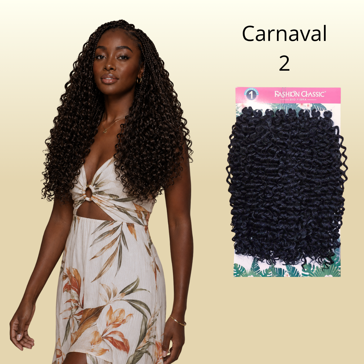 Carnaval- 70cm - 400gr - Fashion Classic - Crochê - Bio Fibra